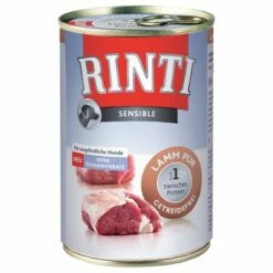 Rinti Sensible Puur 6 X 400 G -Hunter Verkoop 2024 13146 PLA Rinti Sensible 400g Lamm pur 1 1