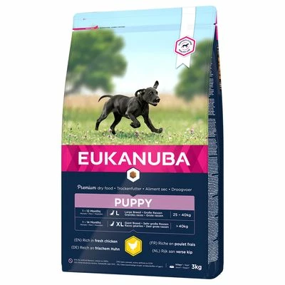 Eukanuba Puppy Large Breed Kip Hondenvoer 3 Eukanuba Puppy Large Breed Kip Hondenvoer