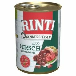Voordeelpakket 12 X 400 G Rinti "Kennerfleisch" -Hunter Verkoop 2024 173102 pla bilder rinti kennerfleisch hirsch 400g hs 01 7