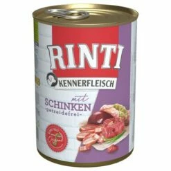 Voordeelpakket 12 X 400 G Rinti "Kennerfleisch" -Hunter Verkoop 2024 22268 pla bilder rinti kennerfleisch schinken 400g hs 01 8