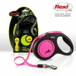 Flexi New Neon Rollijn Tape Roze, 5 M -Hunter Verkoop 2024 252321 flexi new neon gurt leine pink medium 5m hs 06 6
