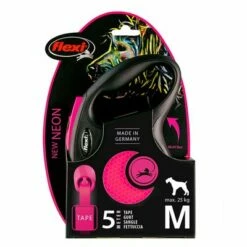 Flexi New Neon Rollijn Tape Roze, 5 M -Hunter Verkoop 2024 252321 pla flexi new neon gurt leine pink medium 5m hs 01 0