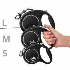 Flexi Black Design Rollijn Tape Zwart, 5 M -Hunter Verkoop 2024 252324 flexi blackdesign gurtleine schwarz 5m medium hs 05 5