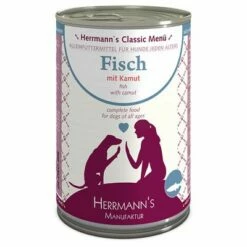 Voordeelpakket: Herrmann's Menu 12 X 400 G -Hunter Verkoop 2024 27077 pla zp d10 classic fisch kamuth 400g web 6