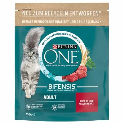Purina ONE Adult Rund & Volkoren Granen Kattenvoer - Afbeelding 2