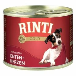 Rinti Gold 12 X 185 G Hondenvoer -Hunter Verkoop 2024 70641 pla rinti gold entenherzen 185g 6 1