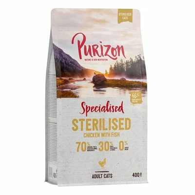 Purizon Adult Sterilised Kip & Vis 3 Purizon Adult Sterilised Kip & Vis
