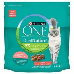 Purina ONE Dual Nature Sterilized Zalm Met Spirulina Kattenvoer -Hunter Verkoop 2024 978991 frontofpack 1