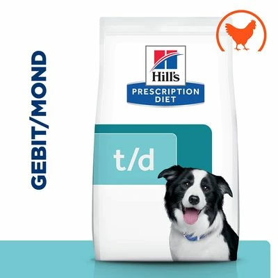 Hill's Prescription Diet Canine T/D Dental Care Hondenvoer Met Kip 3 Hill's Prescription Diet Canine T/D Dental Care Hondenvoer Met Kip