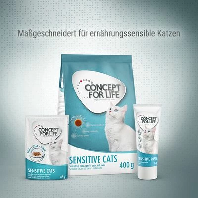 Concept For Life Sensitive Cats Kattenvoer - Verbeterde Receptuur! 5 Concept For Life Sensitive Cats Kattenvoer - Verbeterde Receptuur! - Afbeelding 3