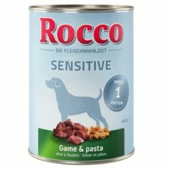 Voordeelpakket Rocco Sensitive 24 X 400 G -Hunter Verkoop 2024 etikett rocco nf sensitive 400g wild 1000x1000 1