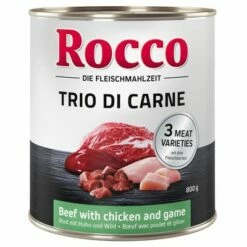 Rocco Classic Trio Di Carne - 24 X 800 G -Hunter Verkoop 2024 la 122214 rocco triodicarne beefchickengame 800g 1000x1000 0