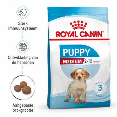 Royal Canin Medium Puppy Hondenvoer 4 Royal Canin Medium Puppy Hondenvoer - Afbeelding 2