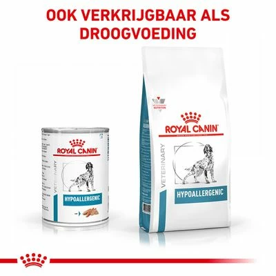 Royal Canin Veterinary - Hypoallergenic Mousse Hondenvoer 5 Royal Canin Veterinary - Hypoallergenic Mousse Hondenvoer - Afbeelding 3