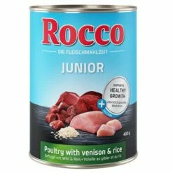 Voordeelpakket Rocco Junior 24 X 400 G -Hunter Verkoop 2024 rocco junior poultryvenicon 400g 1000x1000 6