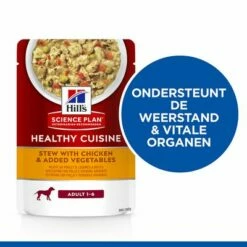 Hill's Science Plan Canine Adult Healthy Cuisine Met Kip Hondenvoer -Hunter Verkoop 2024 sp healthy cuisine dog adult chicken bk28487m front of pack nl 8