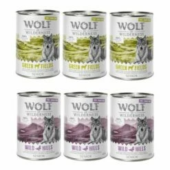 Voordeelpakket 12 X 400 G Wolf Of Wilderness SENIOR Scharrelvlees -Hunter Verkoop 2024 sr mix 400g ohne icon 1000x1000 1