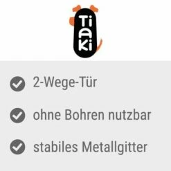 TIAKI Zwart Hondenhek Met Verlengstuk Van 7 Cm -Hunter Verkoop 2024 tiaki wei es hundegitter mit verl ngerung 2