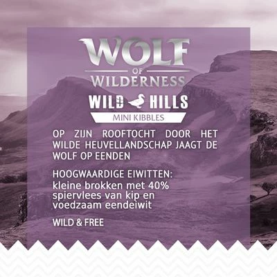 Wolf Of Wilderness Mini Wild Hills Eend Hondenvoer 6 Wolf Of Wilderness Mini Wild Hills Eend Hondenvoer - Afbeelding 4