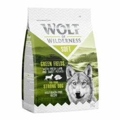 Wolf Of Wilderness Adult "Soft & Strong - Green Fields" - Lam Hondenvoer -Hunter Verkoop 2024 wow 1kg green fields 1000x1000 7