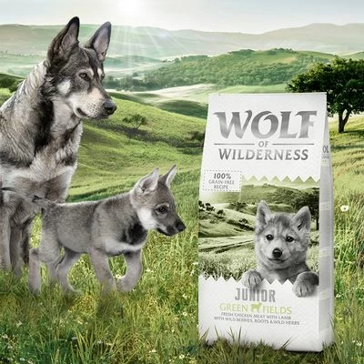 Wolf Of Wilderness Junior ''Green Fields'' Met Lam Hondenvoer 6 Wolf Of Wilderness Junior ''Green Fields'' Met Lam Hondenvoer - Afbeelding 4