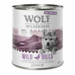 Wolf Of Wilderness Junior "Scharrelvlees" 6 X 800 G Hondenvoer -Hunter Verkoop 2024 wow freerange junior wildhills 800g 1000x1000 1 7