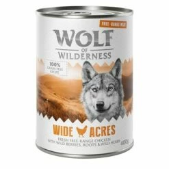 Voordeelpakket 12 X 400 G Wolf Of Wilderness Scharrelvlees Hondenvoer -Hunter Verkoop 2024 wow freerange wideacres 400g 1000x1000 3 1