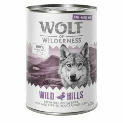 Voordeelpakket 12 X 400 G Wolf Of Wilderness Scharrelvlees Hondenvoer -Hunter Verkoop 2024 wow freerange wildhills 400g 1000x1000 7