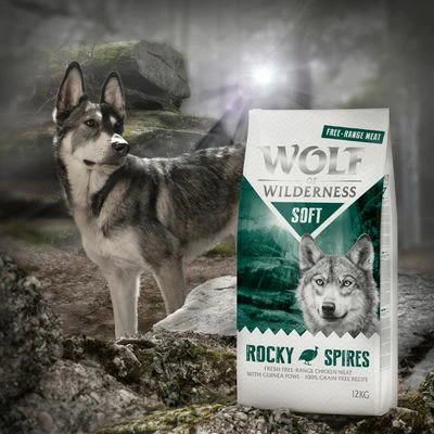 Wolf Of Wilderness "Soft - Rocky Spires" - Scharrelkip & Parelhoender Hondenvoer 7 Wolf Of Wilderness "Soft - Rocky Spires" - Scharrelkip & Parelhoender Hondenvoer - Afbeelding 5